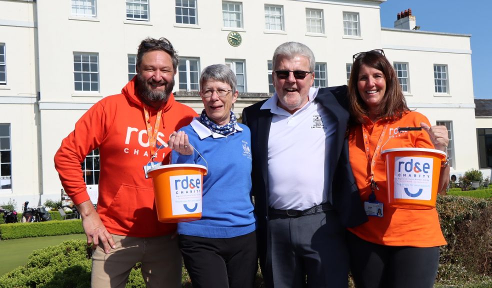 Exeter Golf and Country Club men’s and ladies’ captains Geoff Fidler and Vicki Rogers are pictured